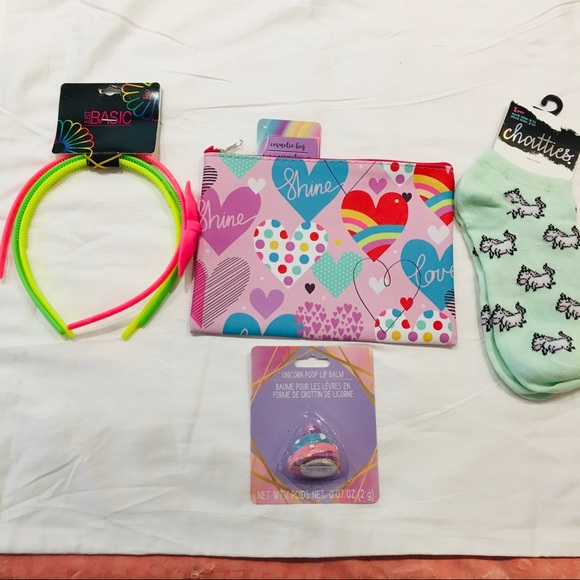 Other - HEADBANDS UNICORNS SOCKS & LIP GLOSS 3 NEON HEAD